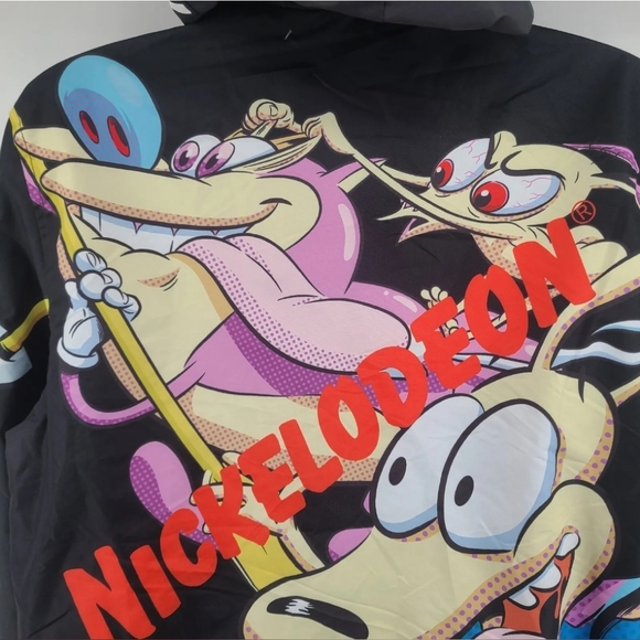Members Only X Nickelodeon Jacket Size M Rugrats Spongebob Ren Stimpy Whimsigoth - Picture 11 of 13